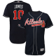 Men's Atlanta Braves #10 Chipper Jones Navy Blue Flexbase Collection Stitched MLB Jersey