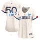 Women's Los Angeles Dodgers #50 Mookie Betts Nike Cream 2024 City Connect Cool Base Jersey