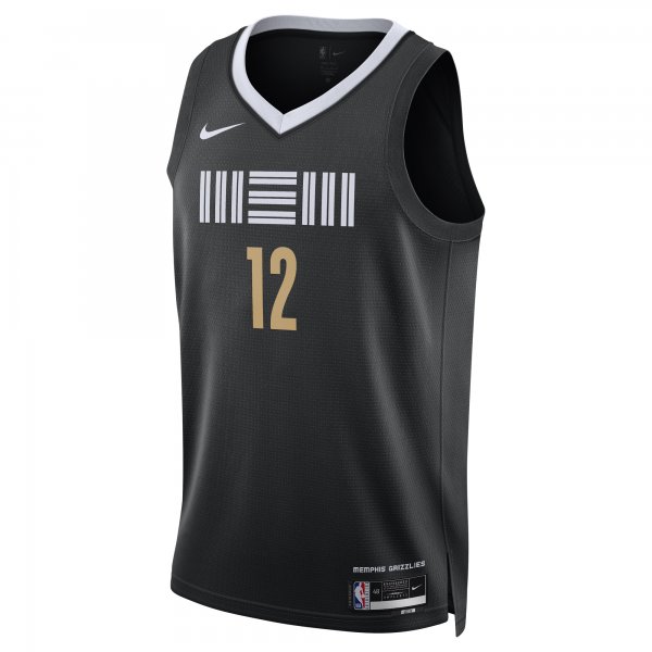 Unisex Memphis Grizzlies Ja Morant Nike Black 2023/24 Swingman Jersey - City Edition