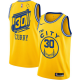 Men's Nike Golden State Warriors #30 Stephen Curry New Yellow 2019-20 City Uniform Jersey