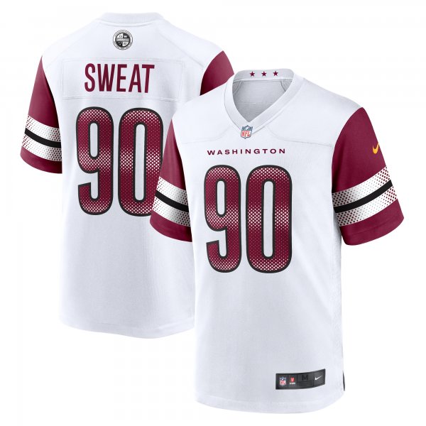 Men's Washington Commanders Montez Sweat Nike White Game Jersey