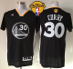 Men's Golden State Warriors #30 Stephen Curry New Black Alternate The Finals Patch Stitched NBA Jersey