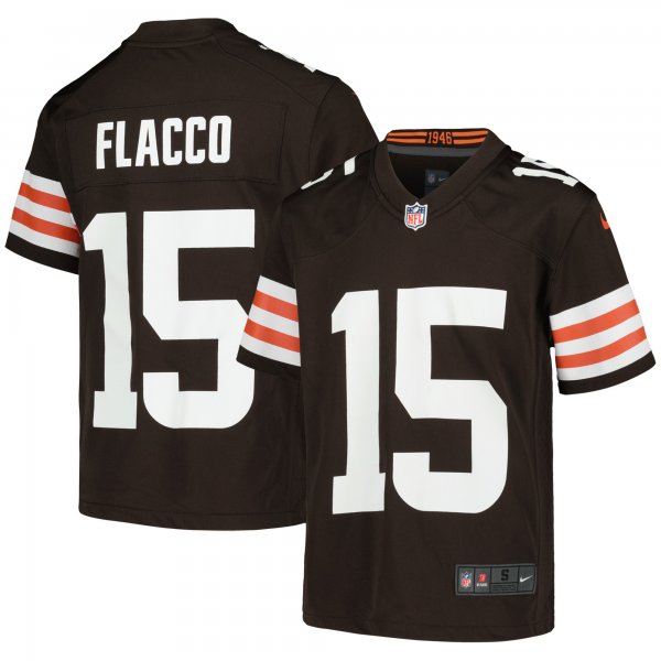 Youth Cleveland Browns Joe Flacco Nike Brown Game Jersey