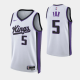 2023-24 Sacramento Kings Association Edition #5 De'Aaron Fox White Swingman Jersey