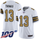 Men's New Orleans Saints #13 Michael Thomas White Stitched NFL Limited Rush 100th Season Jersey