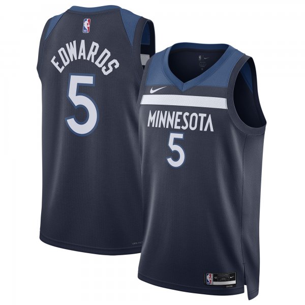 Unisex Minnesota Timberwolves Anthony Edwards Nike Navy Swingman Jersey - Icon Edition