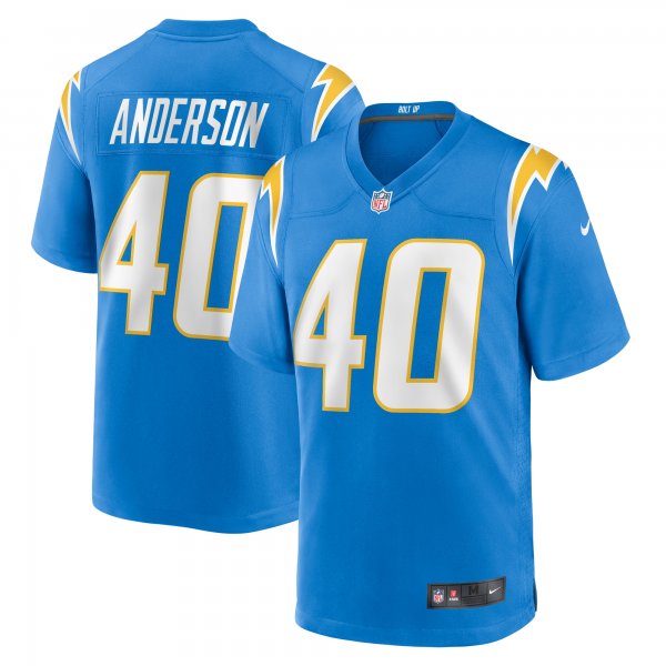 Men's Los Angeles Chargers Stephen Anderson Nike  Powder Blue  Game Jersey