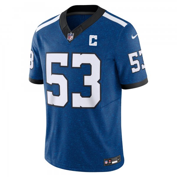 Men's Indianapolis Colts Shaquille Leonard Nike Blue Vapor F.U.S.E. Limited Jersey