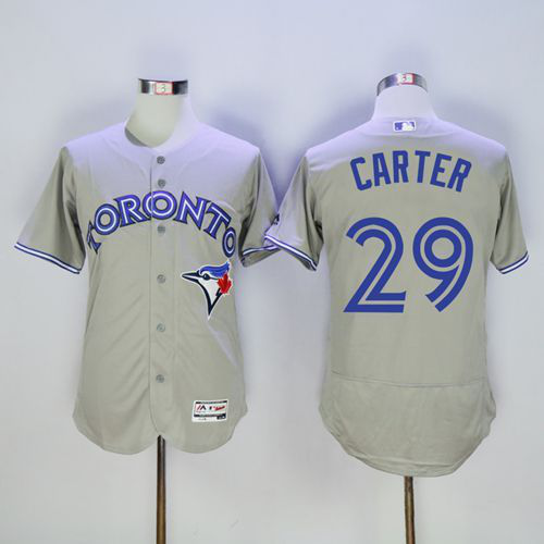 Toronto Blue Jays #29 Joe Carter Grey Flexbase Collection Stitched MLB Jersey