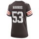 Women's Cleveland Browns Nick Harris Nike Brown Game Jersey