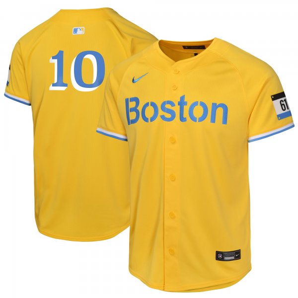 Youth Boston Red Sox Trevor Story Nike Gold City Connect Limited Player Jersey