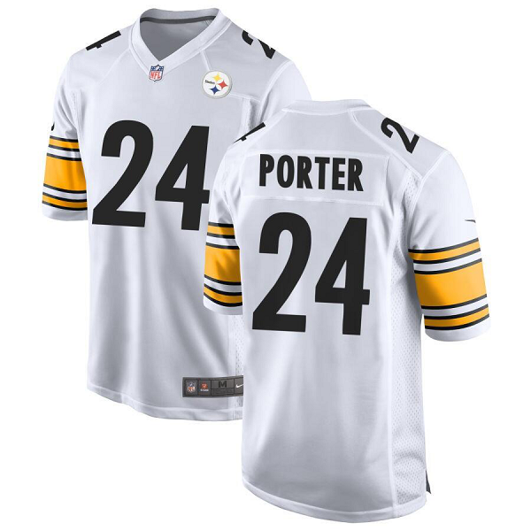 Men's Pittsburgh Steelers #24 Joey Porter Jr. Nike White 2023 NFL Draft Pick Limited Jersey