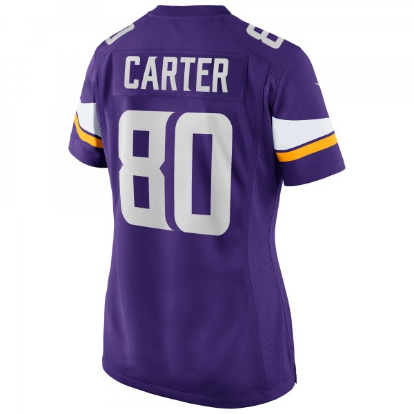 Women's Minnesota Vikings Cris Carter Nike Purple Game Retired Player Jersey