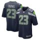 Men's Seattle Seahawks Artie Burns Nike College Navy  Game Jersey