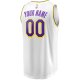 Men's Los Angeles Lakers Fanatics White Fast Break Custom Replica Jersey - Association Edition