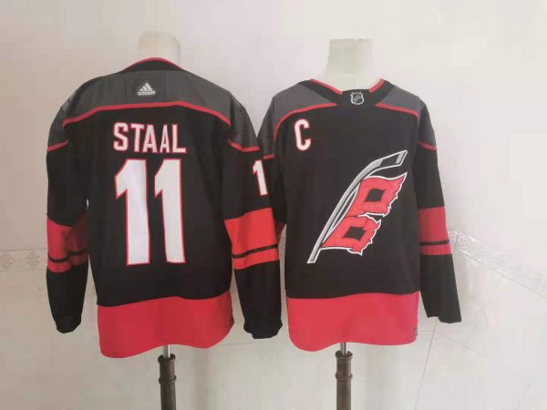 Men's Carolina Hurricanes #11 Jordan Staal Black Alternate Premier Player Jersey