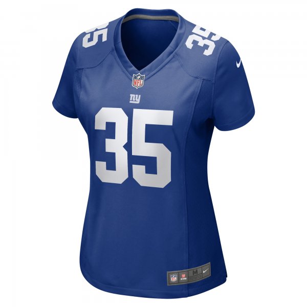 Women's New York Giants Jashaun Corbin Nike  Royal Team Game Jersey