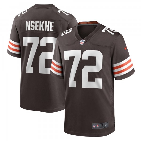 Men's Cleveland Browns Ty Nsekhe Nike  Brown  Game Jersey