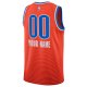 Unisex Oklahoma City Thunder Jordan Brand Orange 2022/23 Swingman Custom Jersey - Statement Edition