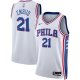 Unisex Philadelphia 76ers Joel Embiid Nike White Swingman Jersey - Association Edition