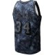 Men's Los Angeles Lakers Shaquille O'Neal Mitchell & Ness Black Hardwood Classics 1996/97 Tie-Dye Swingman Jersey