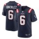 Men's New England Patriots Christian Gonzalez Nike  Navy Team Game Jersey