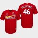 Men's St. Louis Cardinals #46 Paul Goldschmidt Scarlet Majestic Cool Base Alternate Jersey