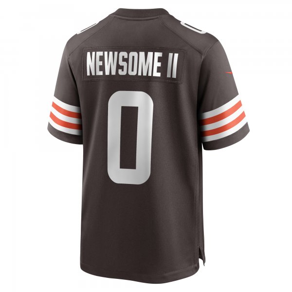 Men's Cleveland Browns Greg Newsome II Nike Brown Team Game Jersey