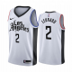 Men' Nike Los Angeles Clippers #2 Kawhi Leonard White 2019-20 City Edition Jersey NBA Jersey