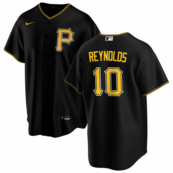 Youth Pittsburgh Pirates #10 Bryan Reynolds Alternate Black MLB Jersey