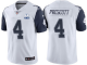 Men's Dallas Cowboys #4 Dak Prescott Color Rush 60th Anniversary Vapor Untouchable Stitched NFL Nike Limited Jersey