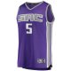 Youth Sacramento Kings De'Aaron Fox Fanatics Purple Fast Break Player Jersey - Icon Edition