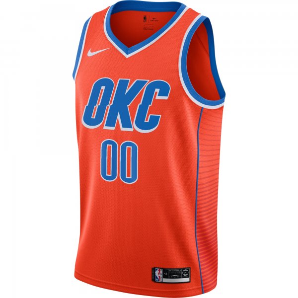 Men's Oklahoma City Thunder Jordan Brand Orange Swingman Custom Jersey - Statement Edition