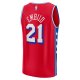 Men's Philadelphia 76ers Joel Embiid Fanatics Red Fast Break Replica Player Jersey - Statement Edition