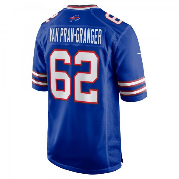 Men's Buffalo Bills Sedrick Van Pran-Granger Nike  Royal Game Jersey