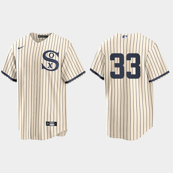 Men's Chicago White Sox #33 Lance Lynn 2021 Field of Dreams Replica White Jersey