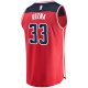 Men's Washington Wizards Kyle Kuzma Fanatics Red Fast Break Replica Jersey - Icon Edition