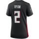 Women's Atlanta Falcons Matt Ryan Nike Black Player Game Jersey