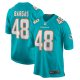 Men's Miami Dolphins Jake Bargas Nike Aqua Home Game Player Jersey