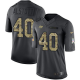 Nike Tampa Bay Buccaneers #40 Mike Alstott Black Men's Stitched NFL Limited 2016 Salute to Service Jersey