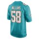 Men's Miami Dolphins Connor Williams Nike Aqua Game Player Jersey