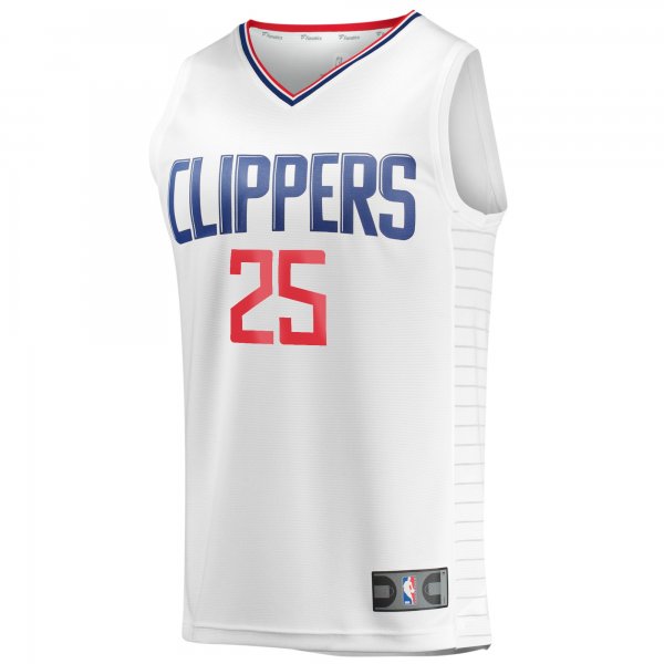 Youth LA Clippers Moussa DiabatÃÂ© Fanatics White Fast Break Player Jersey - Association Edition