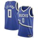 Damian Lillard #0 Milwaukee Bucks Nike Unisex 2024/25 Swingman City EditionRoyal Player Jersey