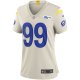 Women's Los Angeles Rams Aaron Donald Nike Cream Player Jersey