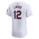 Men's New York Mets Francisco Lindor Nike White Home Elite Jersey