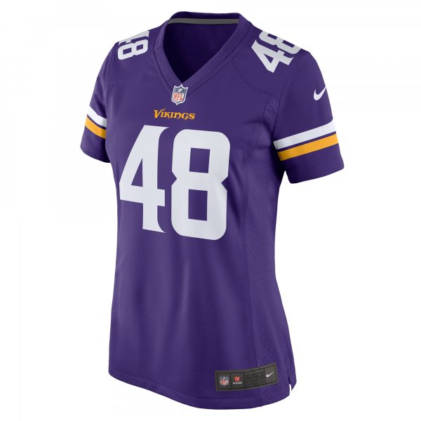 Women's Minnesota Vikings Quincy Roche Nike  Purple Team Game Jersey