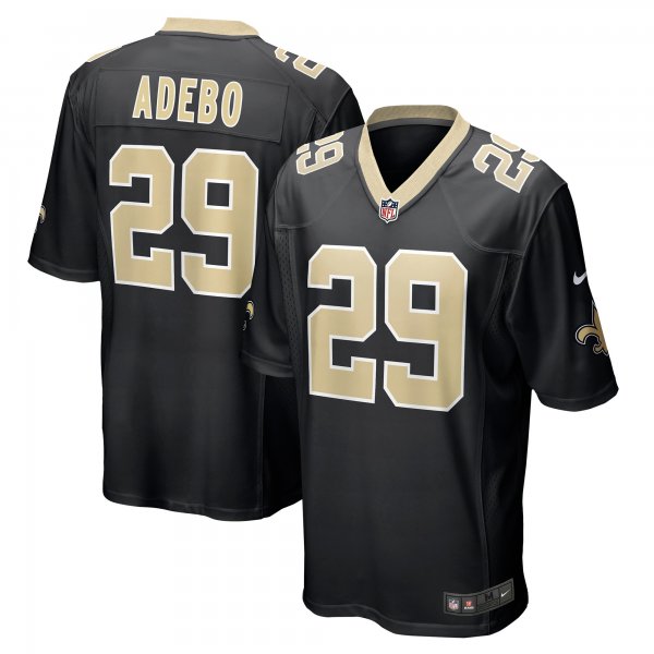 Men's New Orleans Saints Paulson Adebo Nike Black Game Jersey