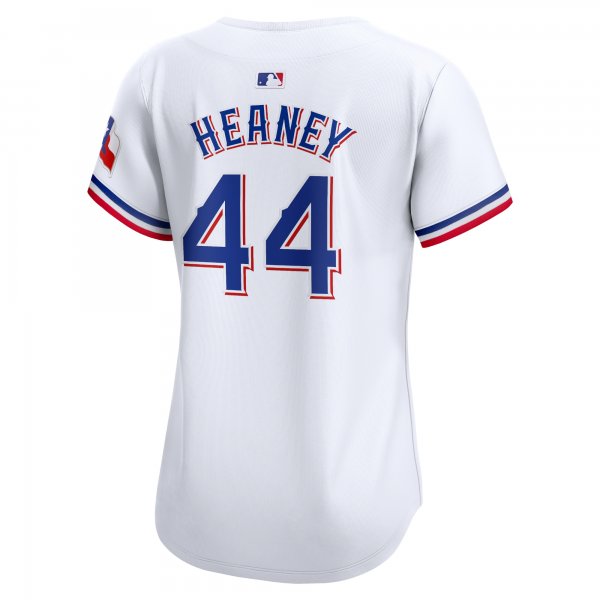 Women's Texas Rangers Andrew Heaney Nike White Home Limited Player Jersey