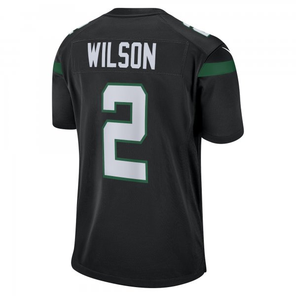 Men's New York Jets Zach Wilson Nike Black Alternate Game Jersey