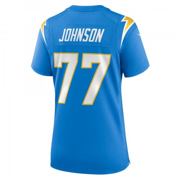 Women's Los Angeles Chargers Zion Johnson Nike Powder Blue Player Game Jersey